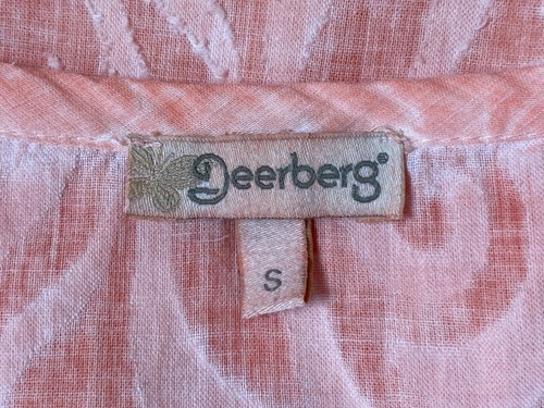 Deerberg by OSKA Shirt Blouse 100% Organic Cotton Size S Women's - Picture 5 of 6