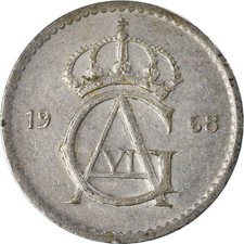 #925496 M&uuml;nze, Schweden, 50 &Ouml;re, 1968