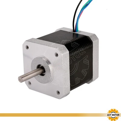 Nema17 Schrittmotor 17HM5417 1,7A 48mm 0,9° 60oz-in Φ5mm Bipolar 42BYGHM CNC - Bild 1 von 4
