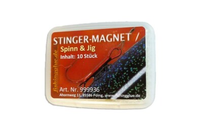 Stinger Magnet ''Spinn & Jig'' 10er-Pack; für fishingglue Gummifischkleber 