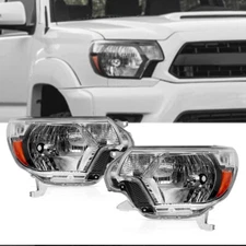 Headlights Headlamps Assembly Pair for 2012 2013 2014 2015 Toyota Tacoma Pickup
