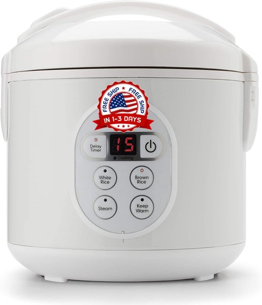 Arrocera Vaporera Digital Para Cocinar Sano Vegetales Arroz Carne Mariscos Sopas