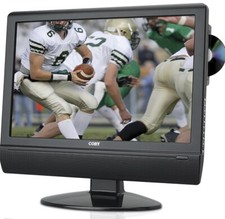 Coby 19” Wide Screen Lcd  Hdtv / Monitor With Slot- Loading Dvd Player .