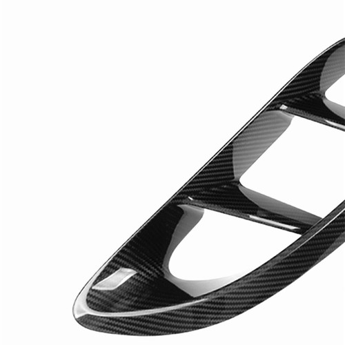 Car Front Air Vent Cover Trim For Porsche 721 Boxster Cayman 16-21 Carbon Fiber - Picture 4 of 9