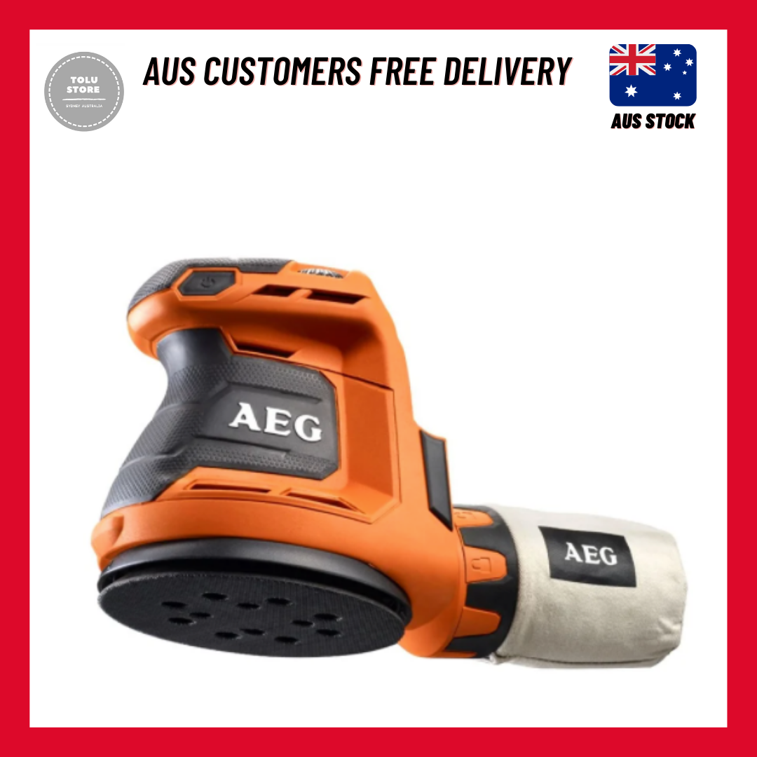 AEG RANDOM ORBITAL SANDER 18V 125mm, 6 