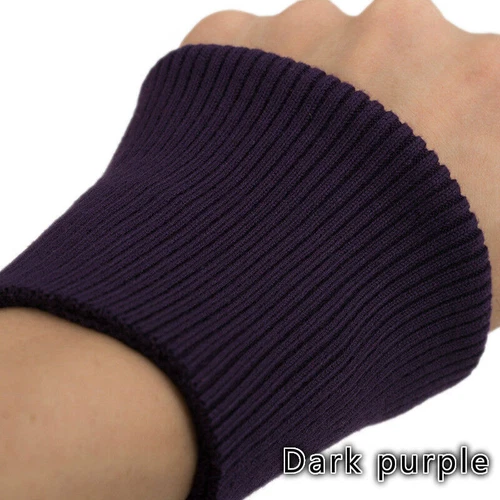Cotton Thick Stretch Knit Sweater Arms Cuff Leg Rib Jersey Ribbed Trim Fabric - Picture 16 of 60