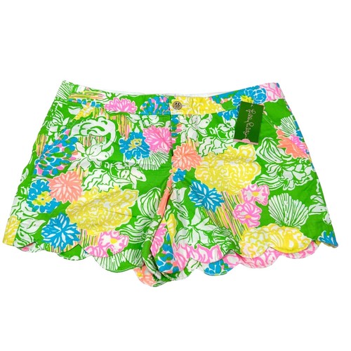 Lilly Pulitzer NWT Elodey Linen Short Conch Shell Pink Happy Hour