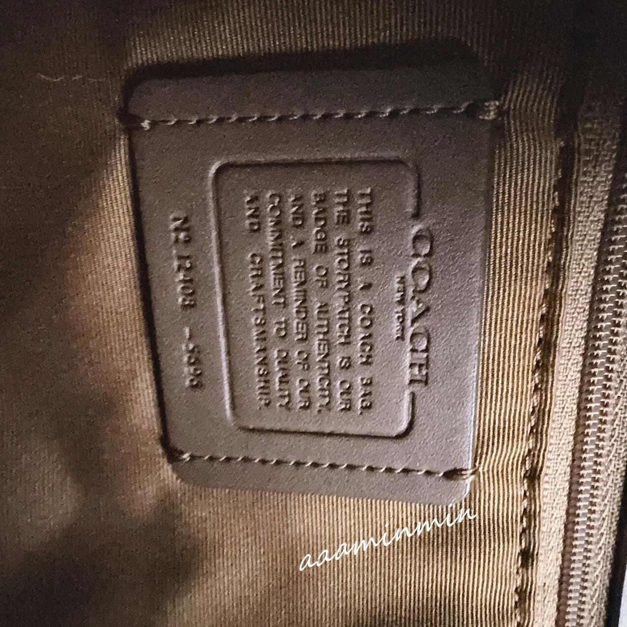 Borsa Coach City Tote Bag in tela firmata 5696 nuova con etichetta