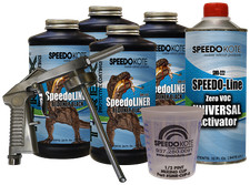 T-Rex Black textured truck Bed Liner kit, SMR-1000-K4, 4-quart kit w/ Spray Gun