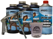 T-Rex Black textured truck Bed Liner kit, SMR-1000-K4, 4-quart kit w/ Spray Gun