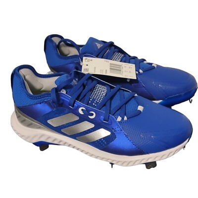 Adidas PureHustle Metal Fastpitch Women's 8 Blue FV9040 Bounce Softball Cleats