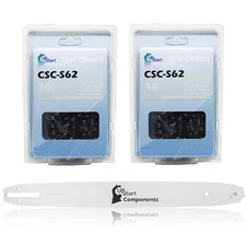 2-Pk 18" Single Rivet Bar & 18" Semi Chisel Chain Combo for Craftsman 358.34101