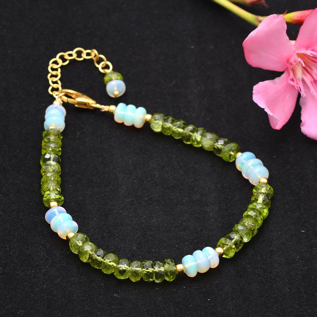 Peridot and opal bracelet deals