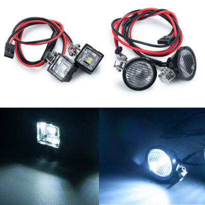 LED-Scheinwerfer für 1/8 1/10 RC TRX4 TRX6 Axial Redcat RR10 MST weißes Licht