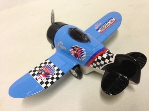 blue toy airplane