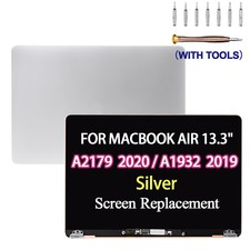LCD Screen Display Assembly For MacBook Air A1932 2019 A2179 2020 EMC3302 Silver