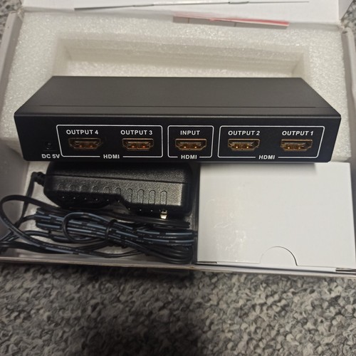 HDMI High Speed Splitter 1:4 Auflösungen FullHD 1080p, und DVI-D bis 1920x1200