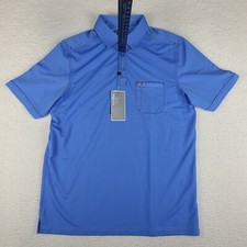 Callaway Polo Shirt Mens Medium Blue Striped Opti Dri Performance Golf NWT