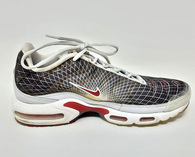 Nike Air Max Plus Tn OG Neutral Grey Varsity Red White 