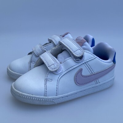 Nike Court Royale (TDV) Toddler White Pink Blue 833537-108 Size