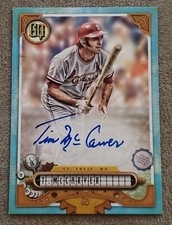 TIM MCCARVER 2022 TOPPS GYPSY QUEEN BLUE AUTO /99 ST. LOUIS CARDINALS GQA-TM