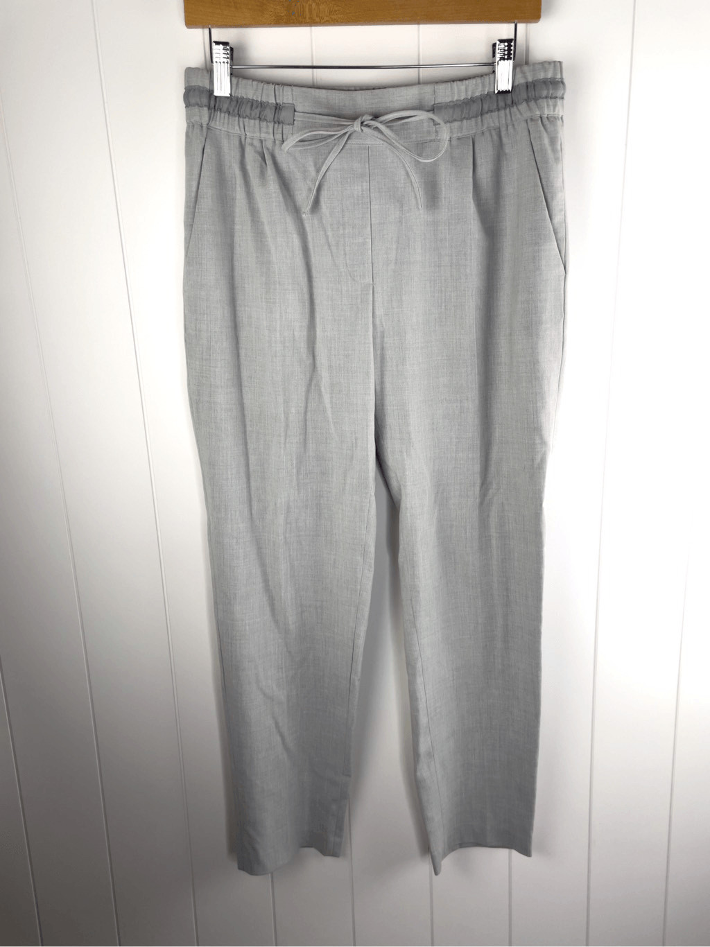 Zara Basic Drawstring Trousers Grey Coquette Work… - image 2
