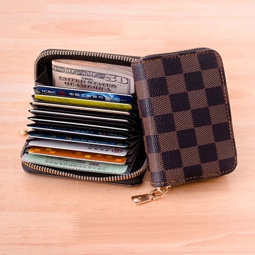 Patent Genuine Leather Id Credit Card Holder Wallet Mini Business Bank Card Holder Case Pocket Men