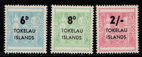 Tokelau 1966 NZ Postal Fiscals SG6-8 MNH