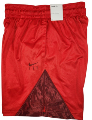 Nike Dri-FIT ISoFly Basketball Shorts Red Womens Size XS Loose Fit