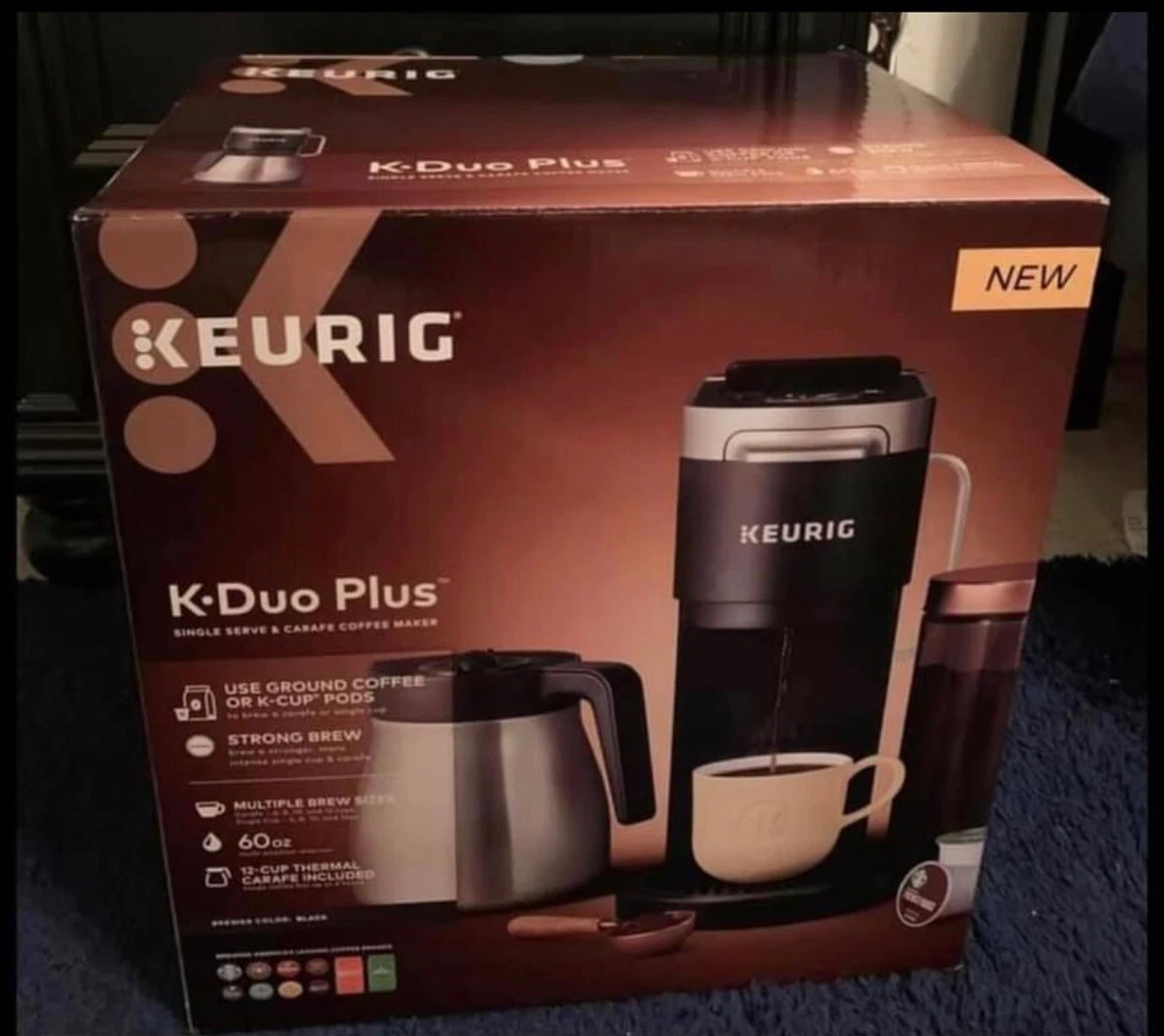 Keurig K-Duo Plus Single Serve and Carafe Coffee Maker in Black