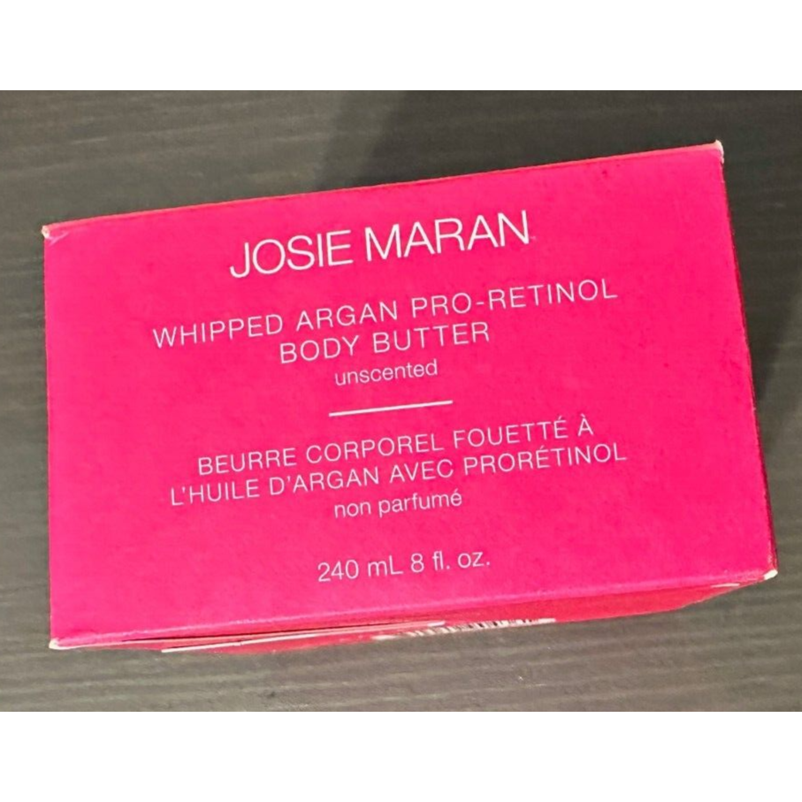 JOSIE MARAN Whipped Argan ProRetinol Body Butter Unscented 8 fl oz New