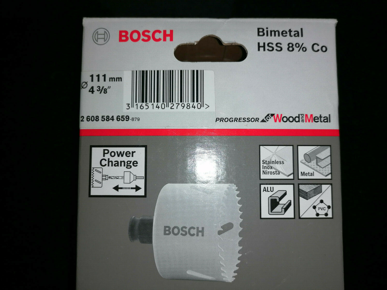 Scie-trépan Progressor 111 mm Bosch pour éviter les éclats dans le bois