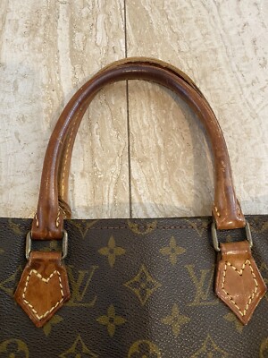【希少】 LOUIS VUITTON LV Monogram Sac Plat Vintage バッグ Authentic Louis Vuitton Vintage Monogram Canvas Sac Plat GM