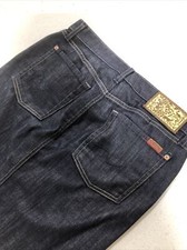 Womens 7 For All Mankind Denim Jean Skirt Size 28 Blue 100 Cotton Made in USA