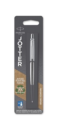 UVP 16£ Parker Jotter Voll Edelstahl CT Kugelschreiber