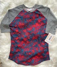Lularoe Kids 3/4 Sleeve Sloan Top Size 8 New With Tags