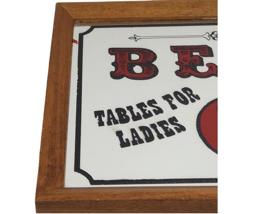 Vintage Bar Mirror ‘Beer 5c’ Saloon Mirror 14”x11” - Picture 2 of 8
