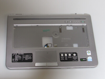 Palmrest + Touchpad aus Sony Vaio PCG-7134M Silber + Handgelenkauflage