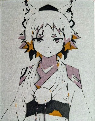 Touhou Project Spray Paint Art Piece