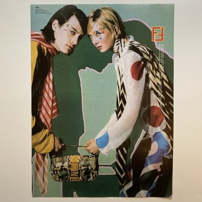 2000 Fendi Handbag PRINT AD Maggie Rizer Grab Bag Fashion Clothing Wild Colors