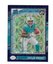 JAYLEN WRIGHT 2024 DONRUSS OPTIC PURPLE SCOPE HOLO ROOKIE #249 $20.00 DOLPHINS