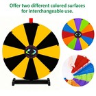 WinSpin 24" Display Prize Wheel Black & Yellow Modular Custom Tabletop 12 Slots — photo 2