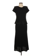 S.L. Fashions Women Black Cocktail Dress 6
