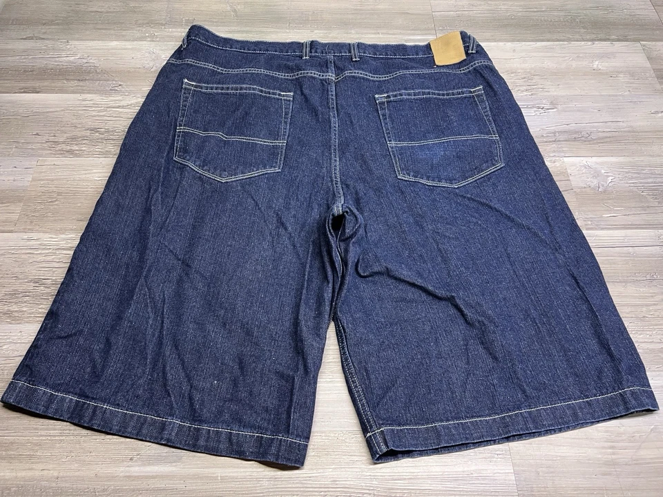 Pantalones cortos de mezclilla vintage Phat Farm para hombre talla 48 Y2K hip hop ropa de calle pantalones de mezclilla azules Foto 2 de 4