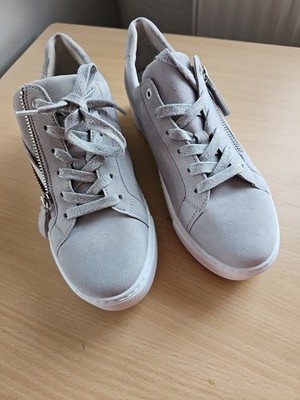 Gabor Sneaker Hellgrau 38,5 Nubukleder