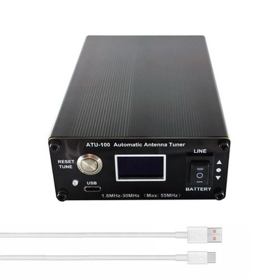 GOOZEEZOO V3.2 ATU-100 EXT Automatic Antenna Tuner for Ham Radio   1.8-55MHz,