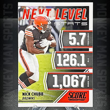 2021 Score - Nick Chubb - NEXT LEVEL STATS #NL19 BROWNS MINT