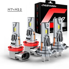 For Mercury Milan 2006-2009 4x H7 H11 6000K LED Headlight High/Low Bulbs Kit