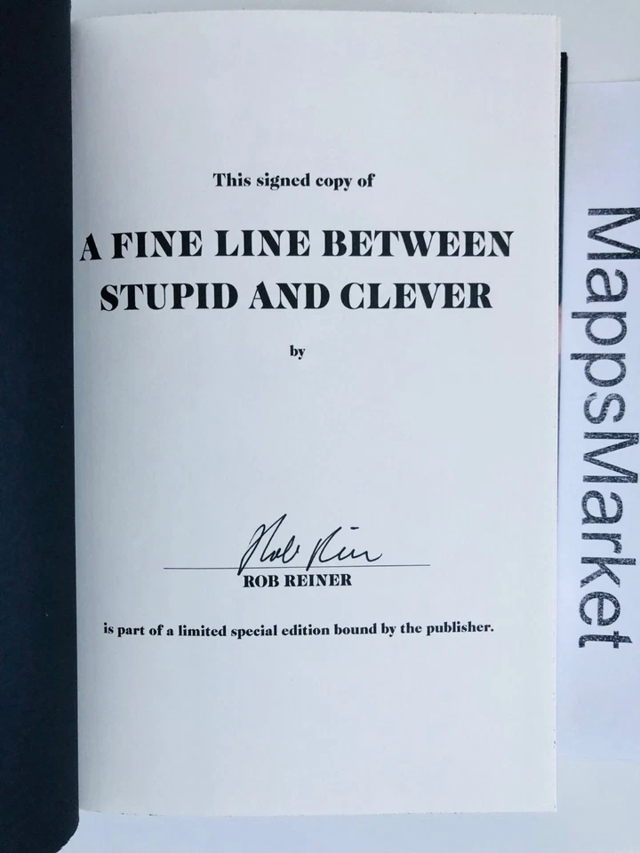 SIGNED A Fine Line Between Stupid and Clever: The Story of Spinal Tap ROB REINER - Image 2 of 4