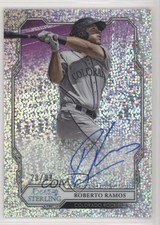 2019 Bowman Sterling Prospect Speckle Refractor 20/99 Roberto Ramos Auto 1u6